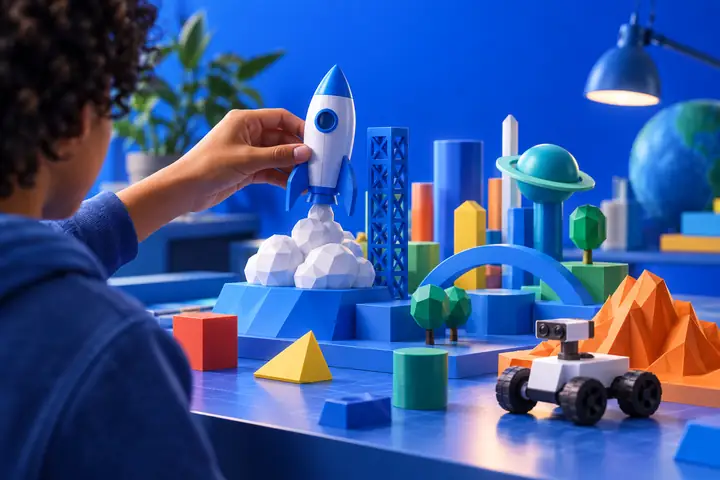 Colorful 3D design example