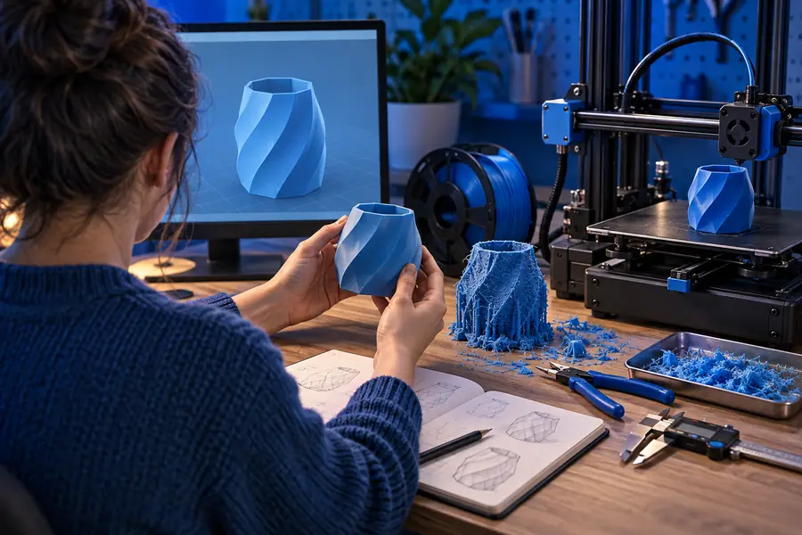 Finished Tinkercad model prepared for 3D printing