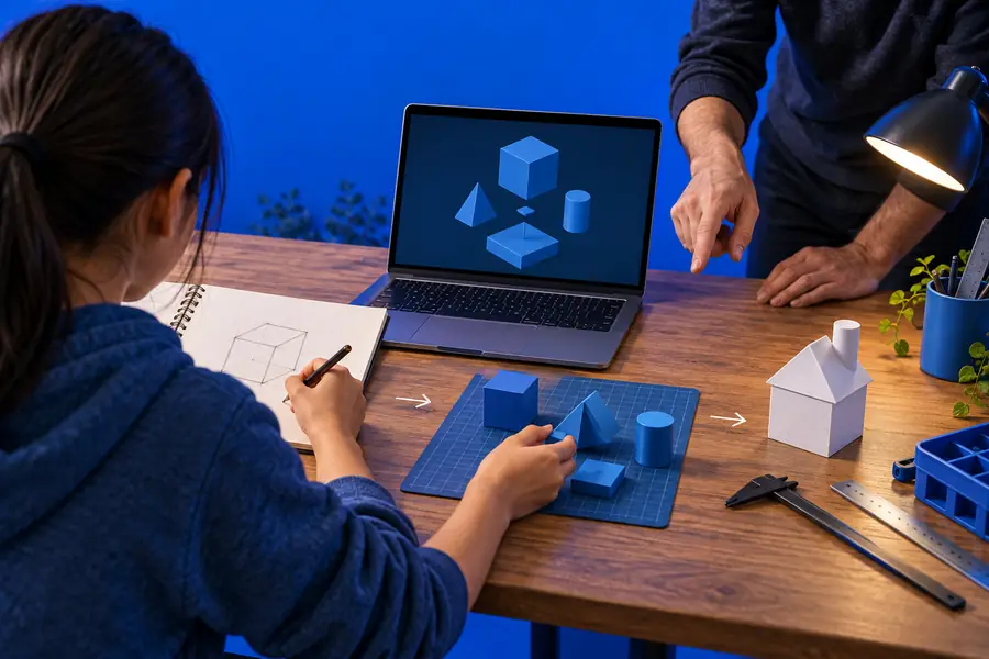 Refined Tinkercad example with aligned and grouped geometry