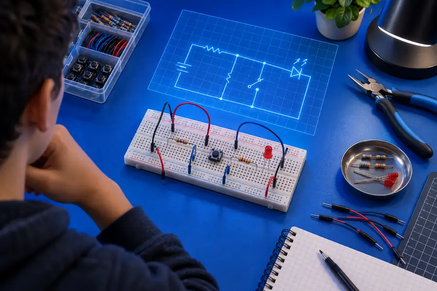 Virtual circuit layout before simulation