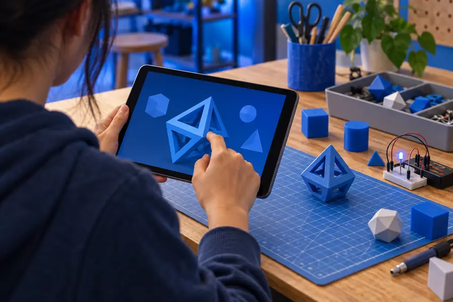 Tinkercad workspace viewed on a larger screen