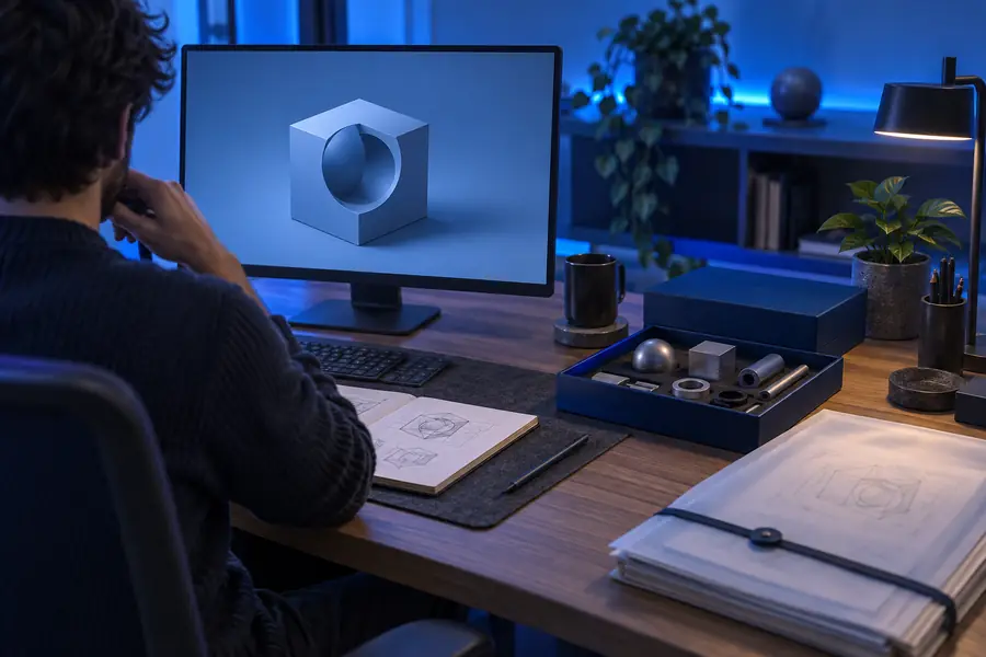 Design workspace representing a private project