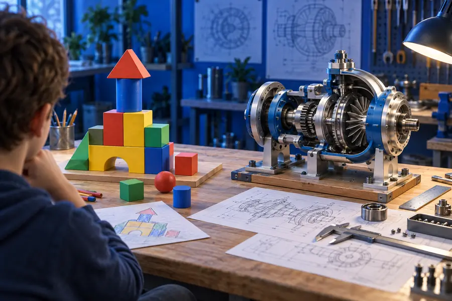 Strukturiertes mechanisches CAD-Modell